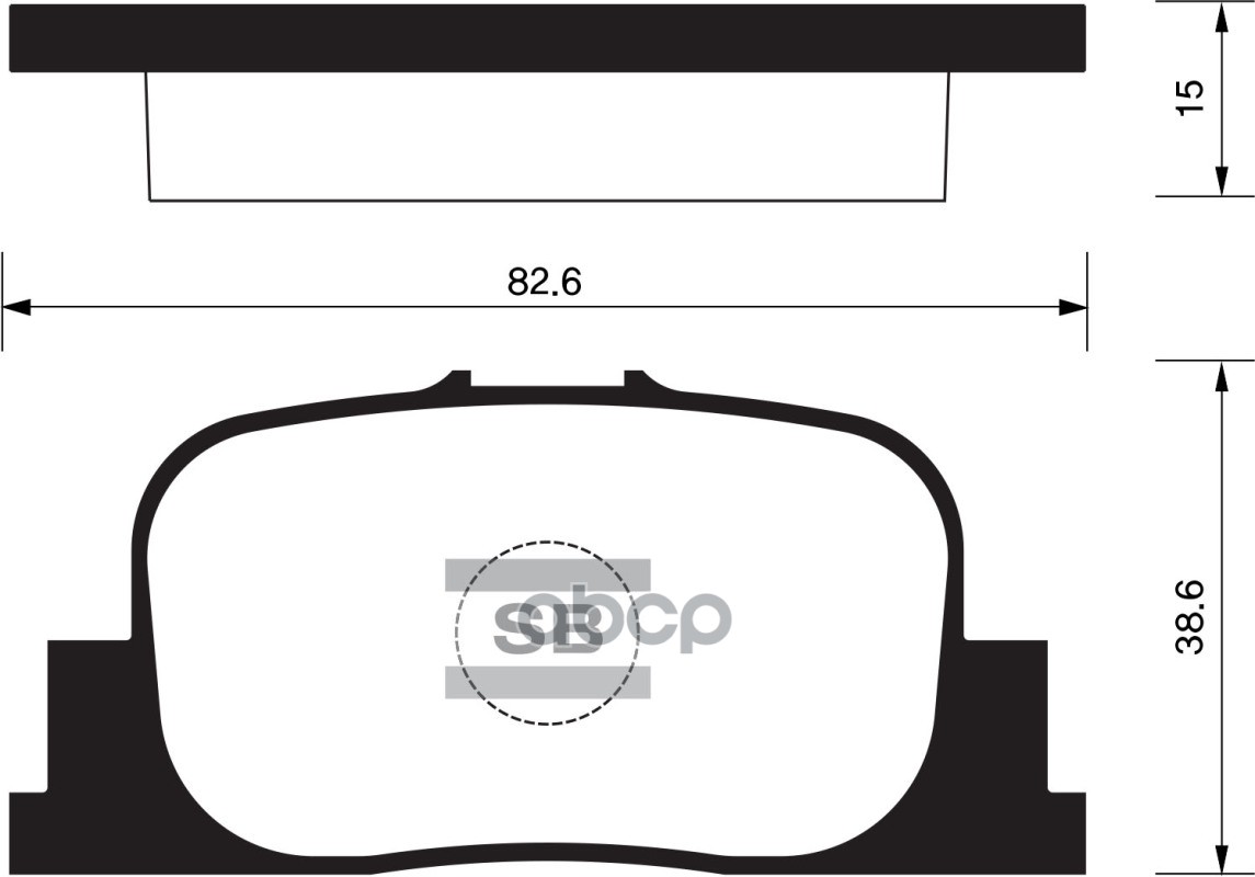 Колодки задние SANGSIN BRAKE SP2042